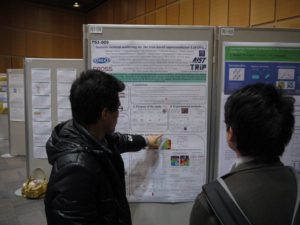 Scenes of the conference poster hall